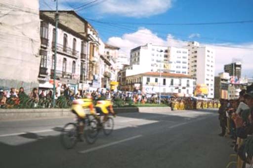 Colombian cyclists just zipped by, they later emerged winners