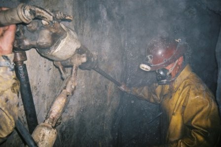 Drilling, the toughest and hence, highest-paid job in the silver mine