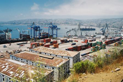 Valparaiso, a busy port-town