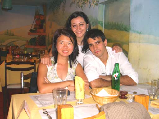 Lunch with Claudia and her colleague Dario