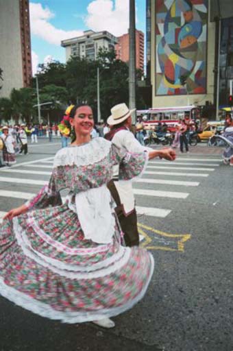 Happened upon a display of South American traditional dance parade