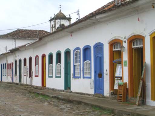 Colourful colonial houses of charming Paraty