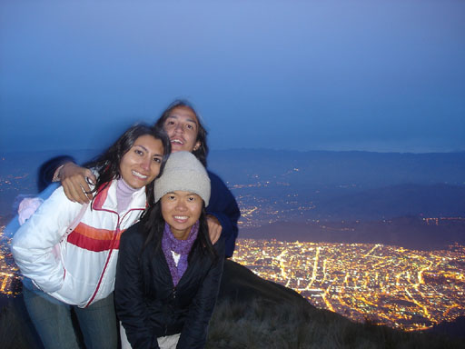 Beautiful twinkling lights of Quito from Pichincha!