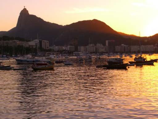 Well, at least, Urca is a great place to see sunset behind Corcovado