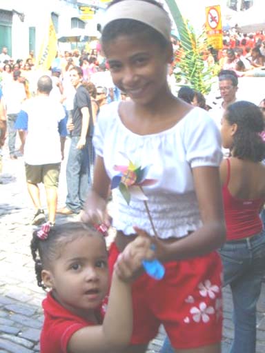 Sisters dancing happily to the music